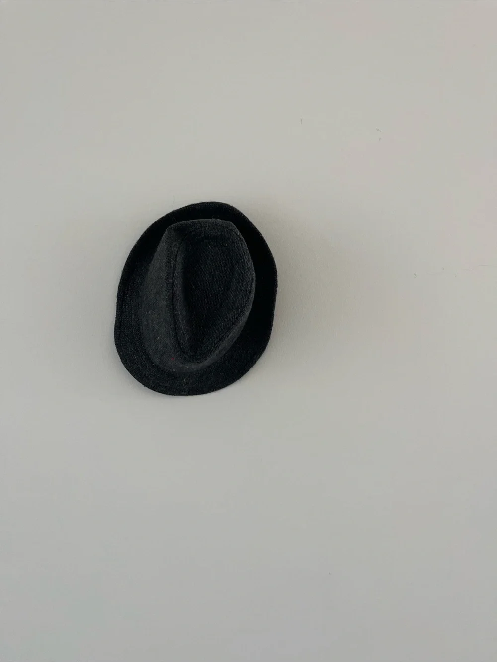 Classic Black Fedora Hat SMALL LIKE MINI